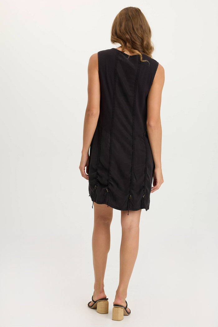 XCVI Karima Twill Corded Cinch Tank Dress
