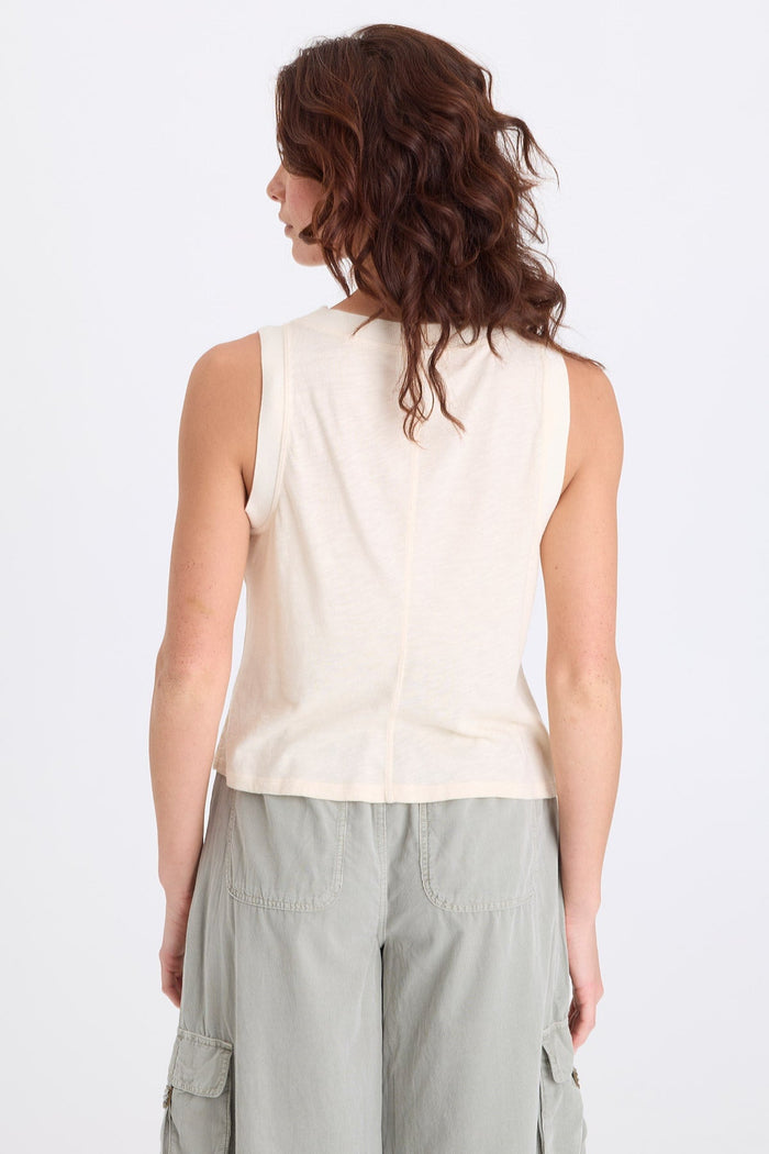XCVI Katrine Embroidered Twill Tank