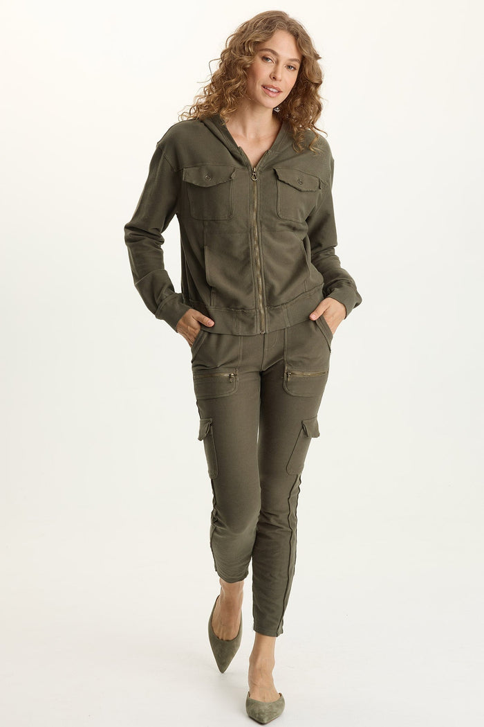 XCVI Keelie Twill Knit Elevated Pocket Legging
