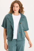 XCVI Kennison Short Sleeve Fleece Capelet