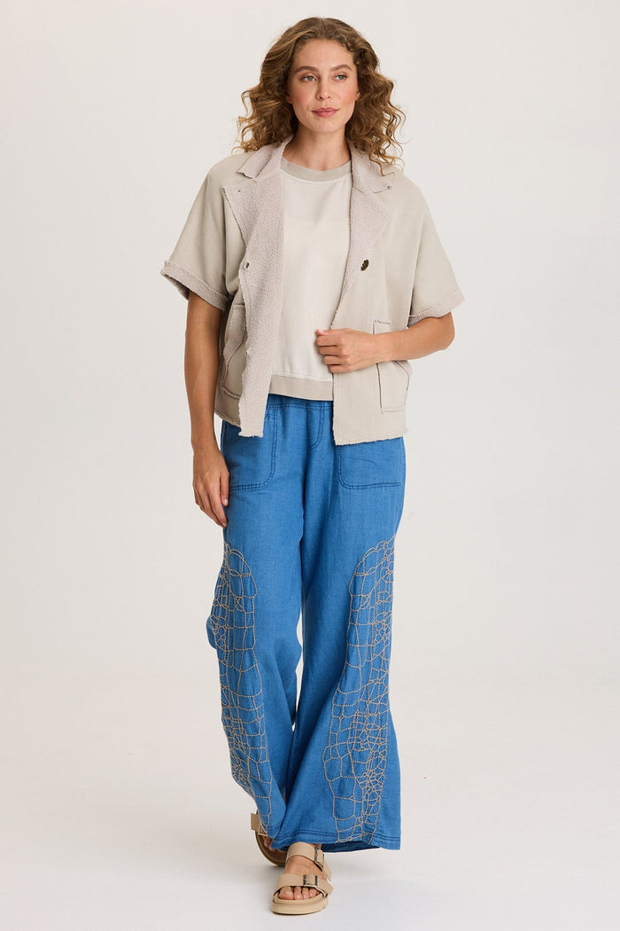 XCVI Kennison Short Sleeve Fleece Capelet