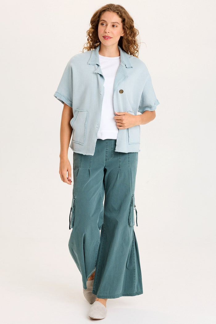 XCVI Kennison Short Sleeve Fleece Capelet