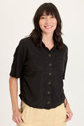 XCVI Kimbel Twill Classic Button-Up Top