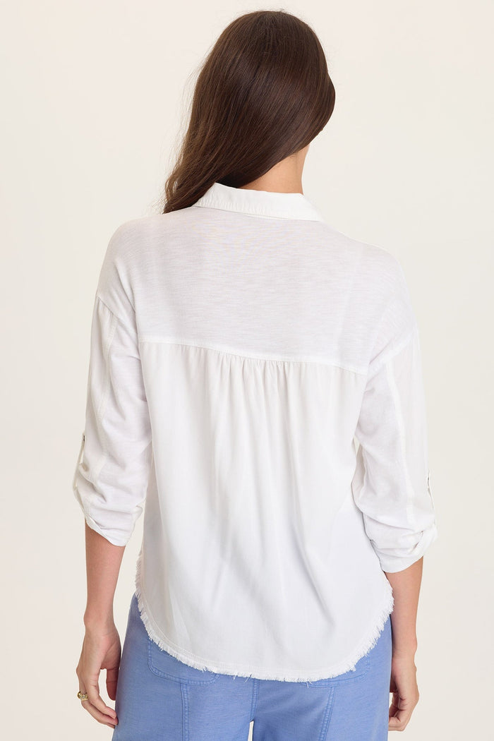 Wearables Knapp Distressed Cargo Button-Up