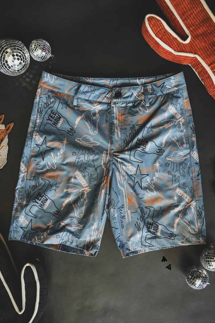 Knarly Cowboy Swim Truck - Mens
