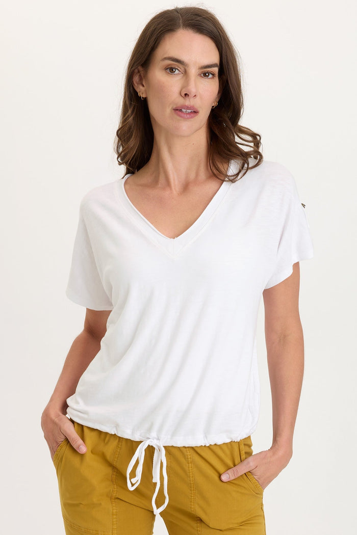 Wearables Knit Bower Cinchable Hem Top
