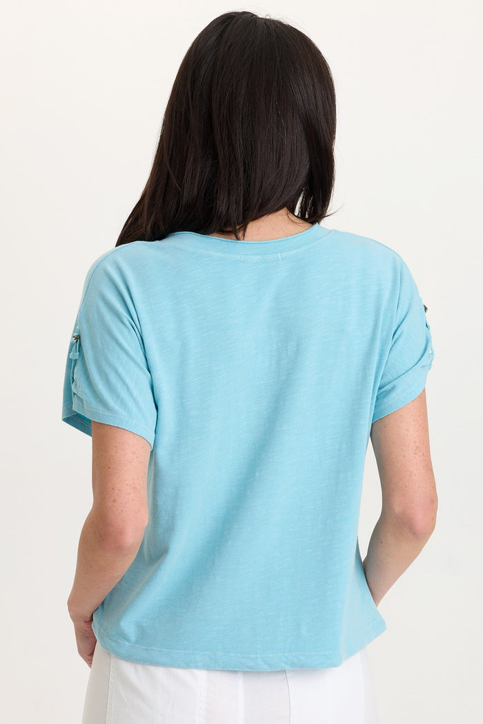 Wearables Knit Bower Cinchable Hem Top
