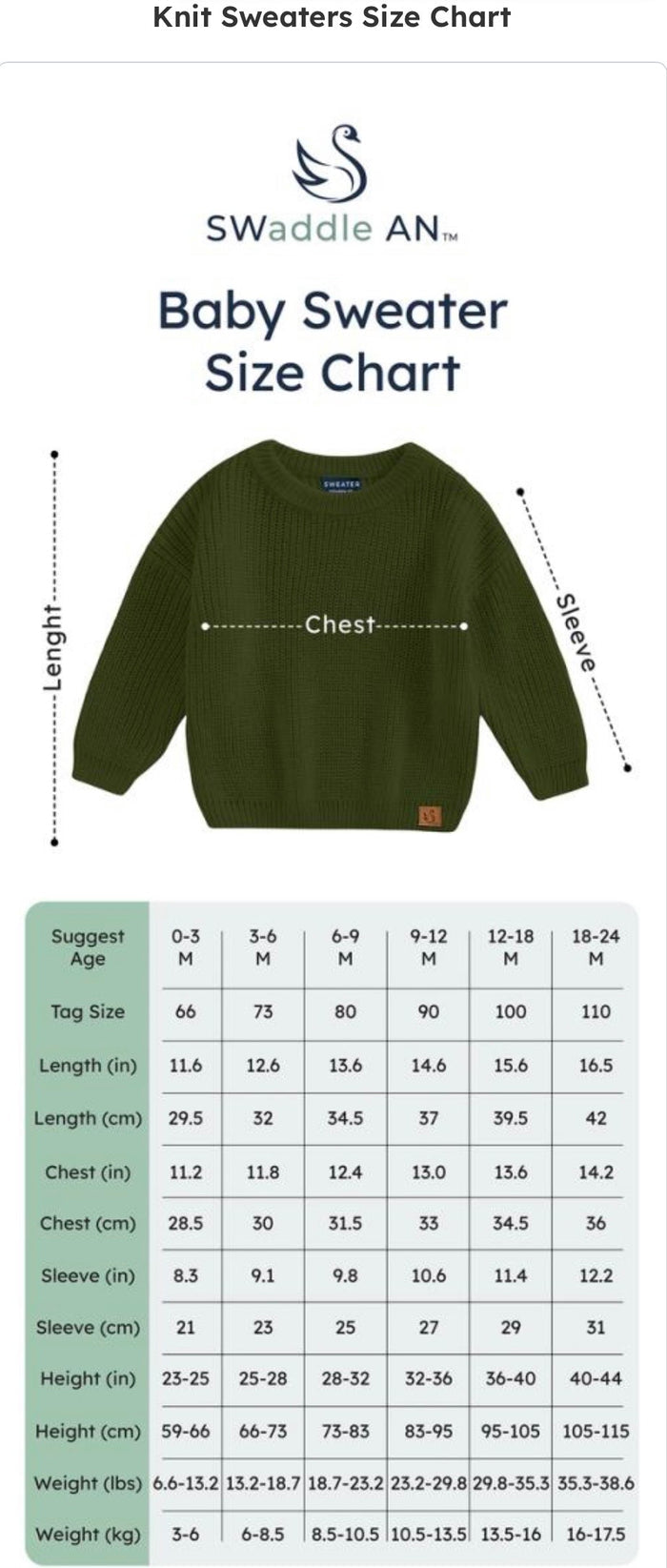 Knit Rollneck Baby Sweater in Mocha