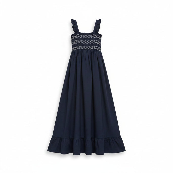 L by Ladida Black Smocked Maxi Jumper