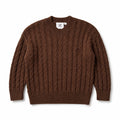 L by Ladida Brown Cable Knit Sweater