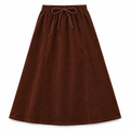 L by Ladida Brown Corduroy Maxi Skirt