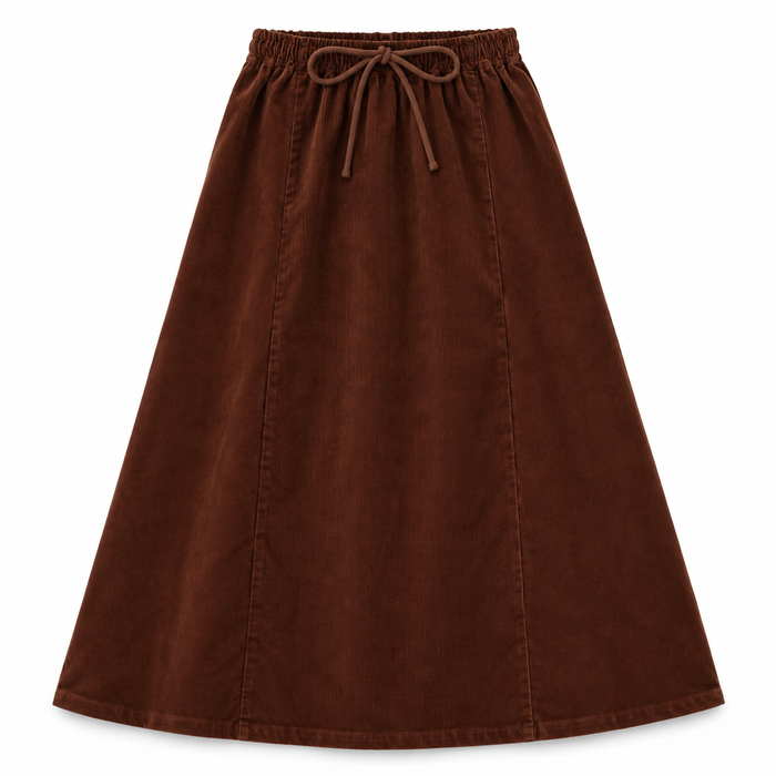 L by Ladida Brown Corduroy Maxi Skirt