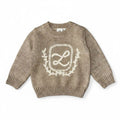 L by Ladida Brown Emblem Sweater