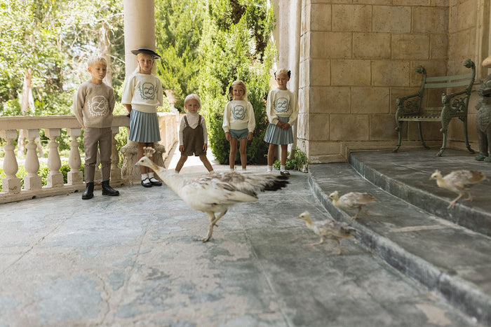 L by Ladida Brown Emblem Sweater