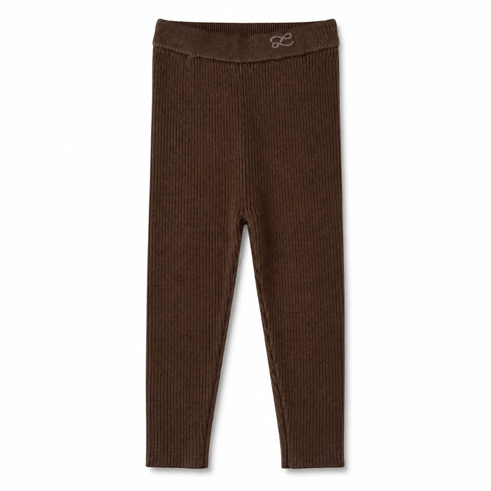 L by Ladida Brown Knit Leggings