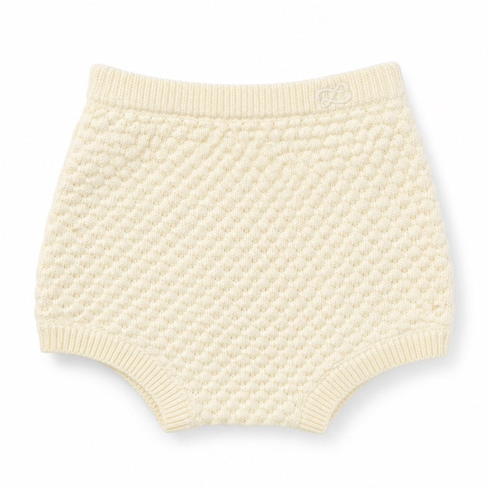 L by Ladida Cream Textured Knit Bloomer