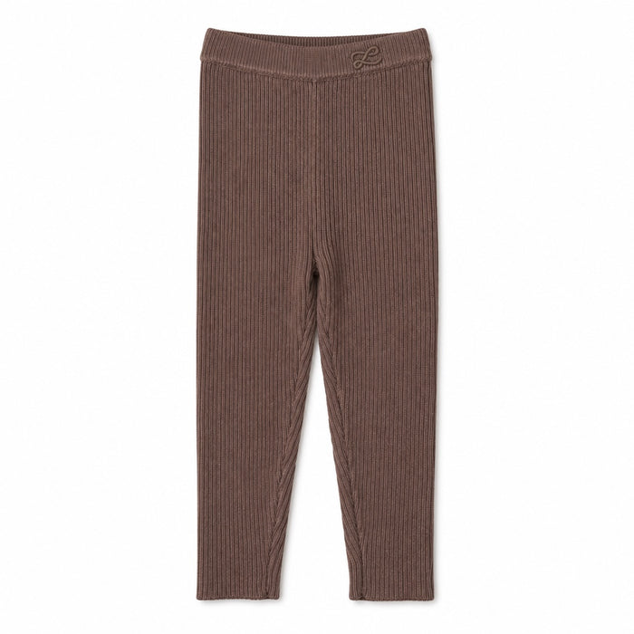 L by Ladida Taupe Knit Leggings