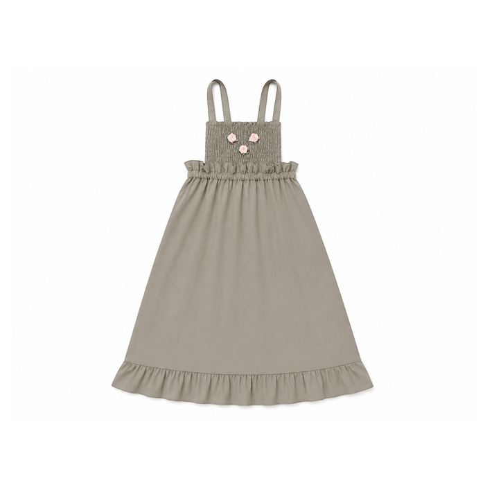 L by Ladida Taupe Smocked Maxi Jumper