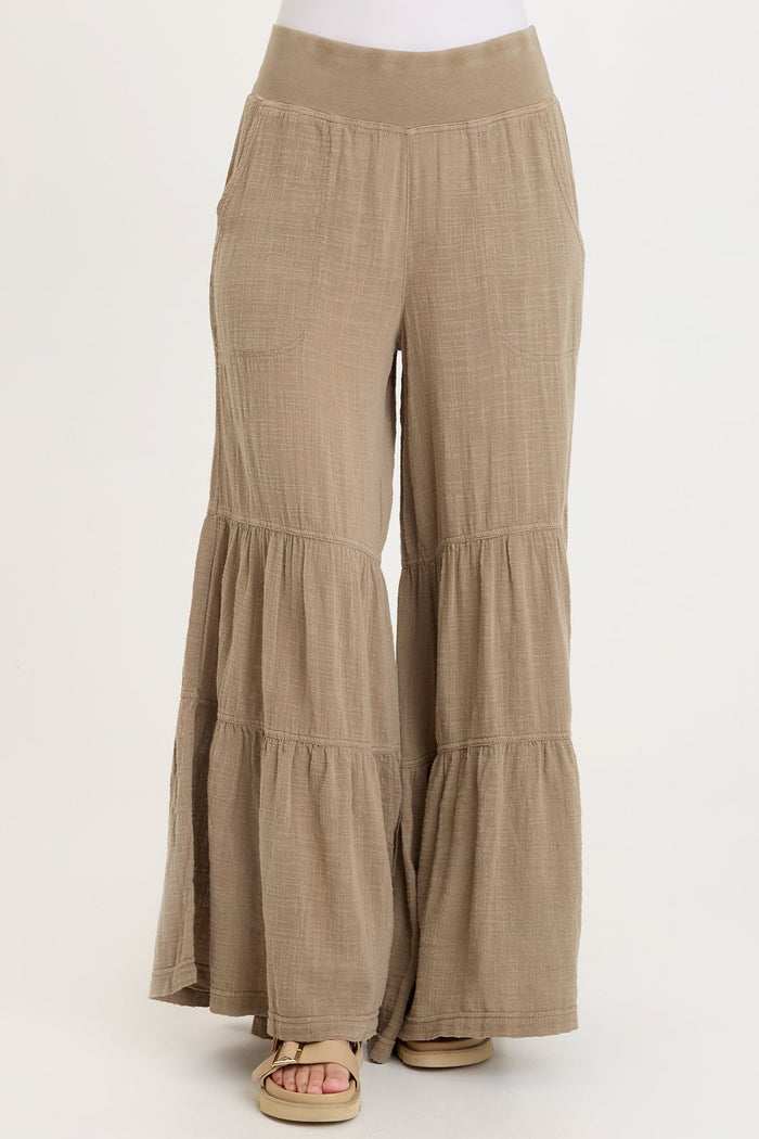 Wearables Lando Gauze Tiered-Bottom Pant
