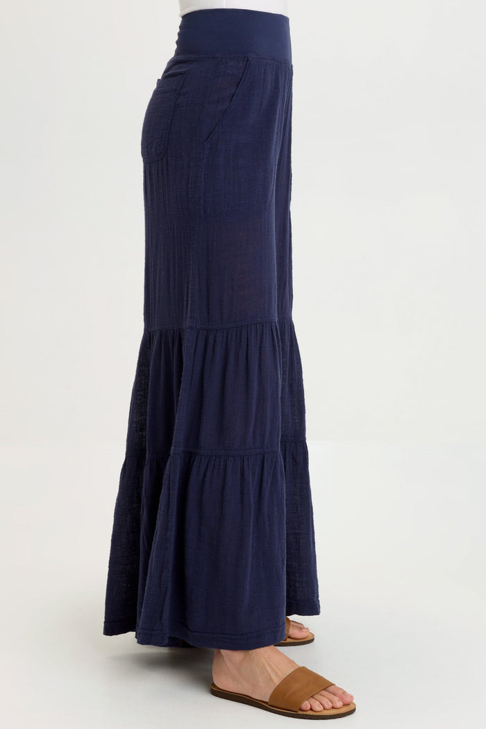 Wearables Lando Gauze Tiered-Bottom Pant