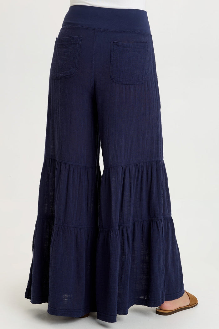 Wearables Lando Gauze Tiered-Bottom Pant