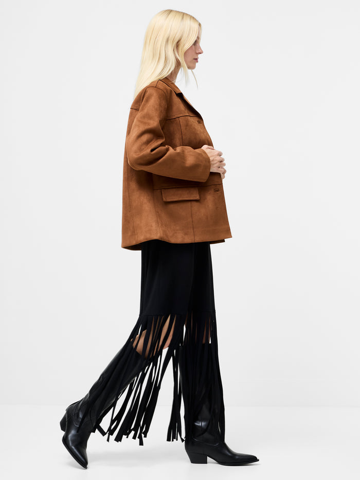 Laney Brown Faux Suede Jacket