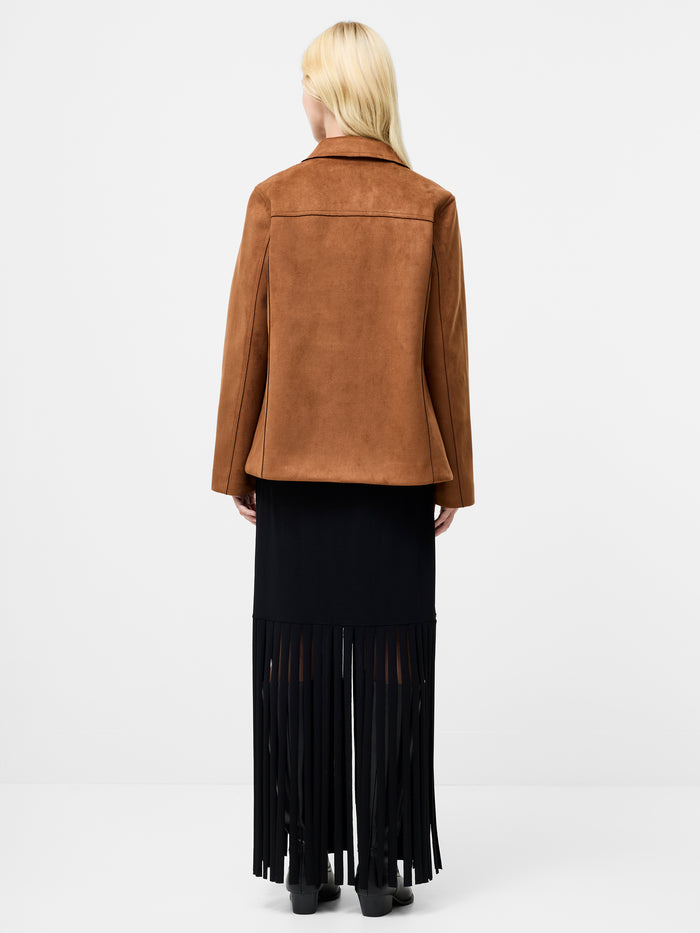 Laney Brown Faux Suede Jacket
