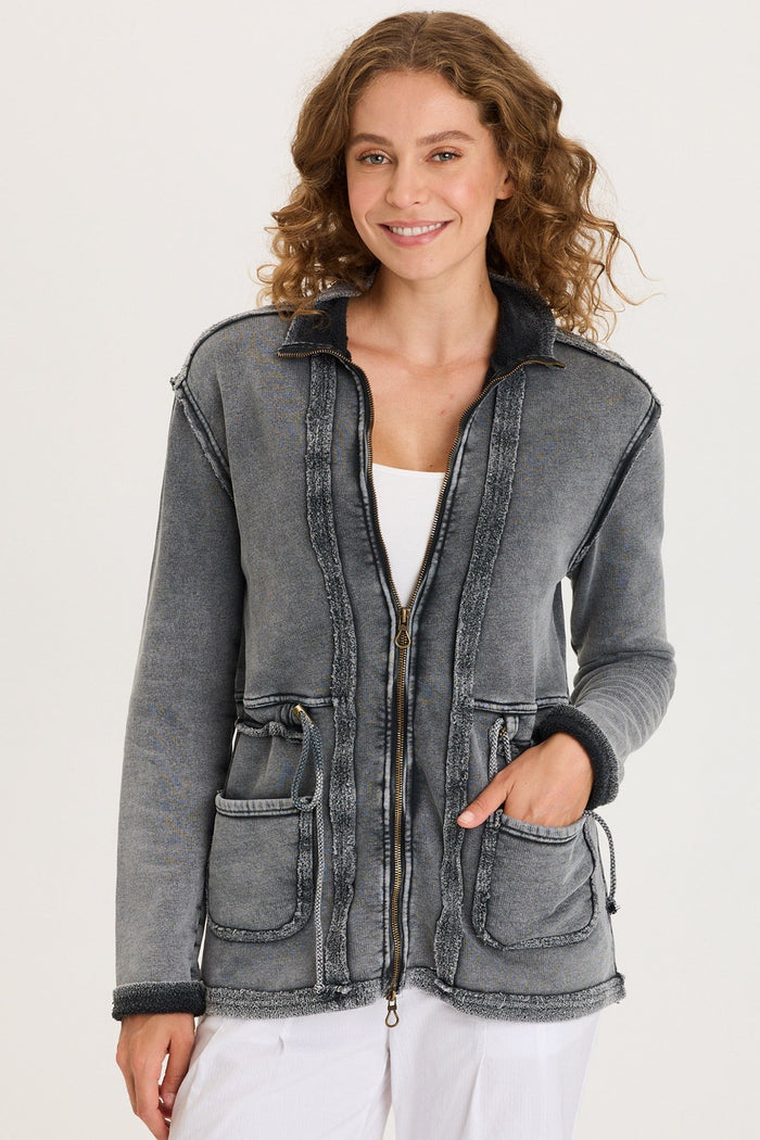 XCVI Lemont Cinchable Fleece Jacket