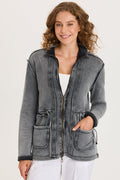 XCVI Lemont Cinchable Fleece Jacket