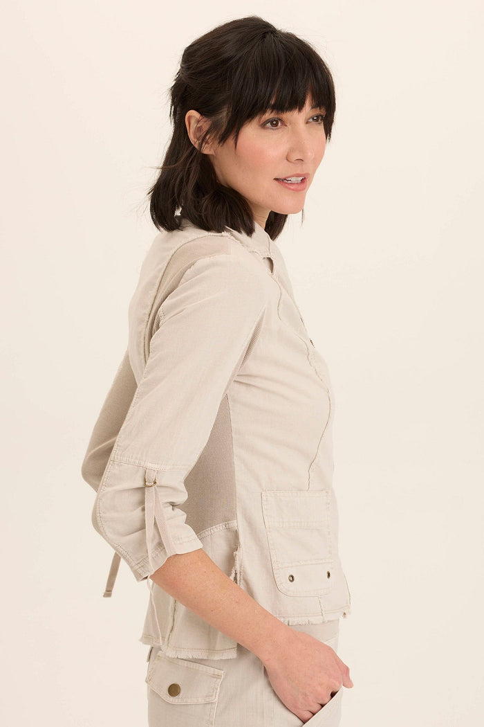 Wearables Linen Raphael Distressed Blazer