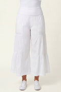 Wearables Linen Side-Tier Wide Leg Palazzo