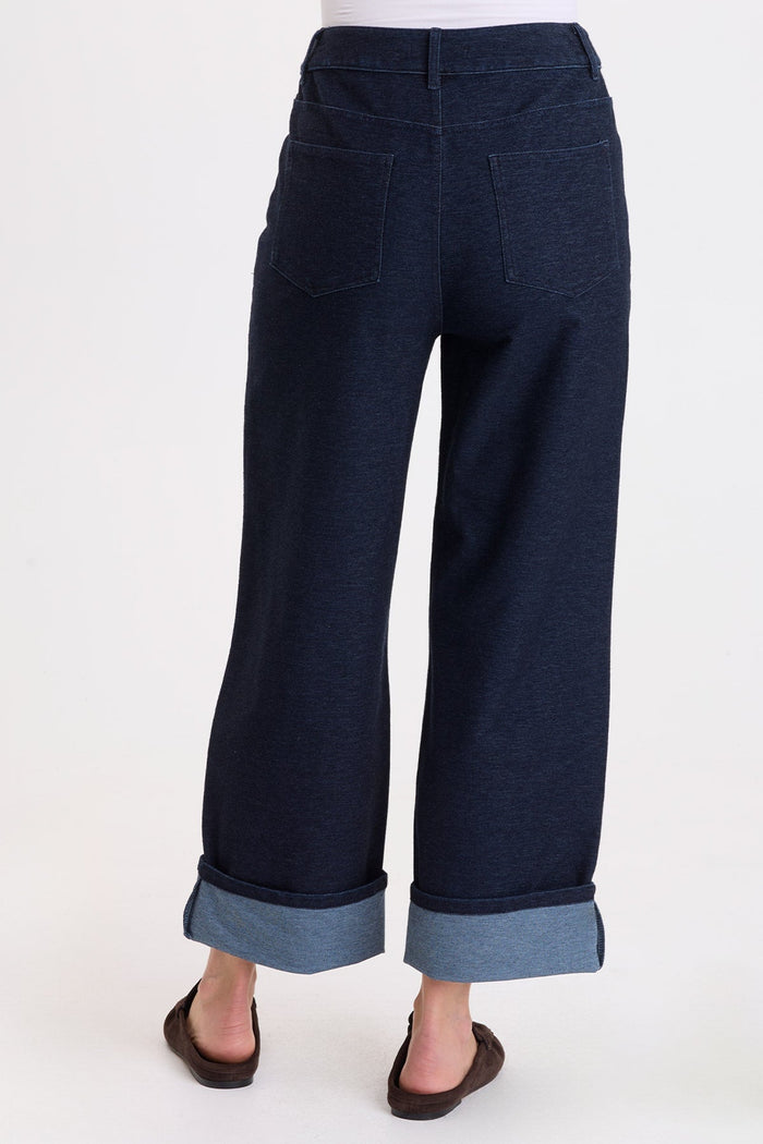 Wearables Livia Indigo Twill Cuffed Pant