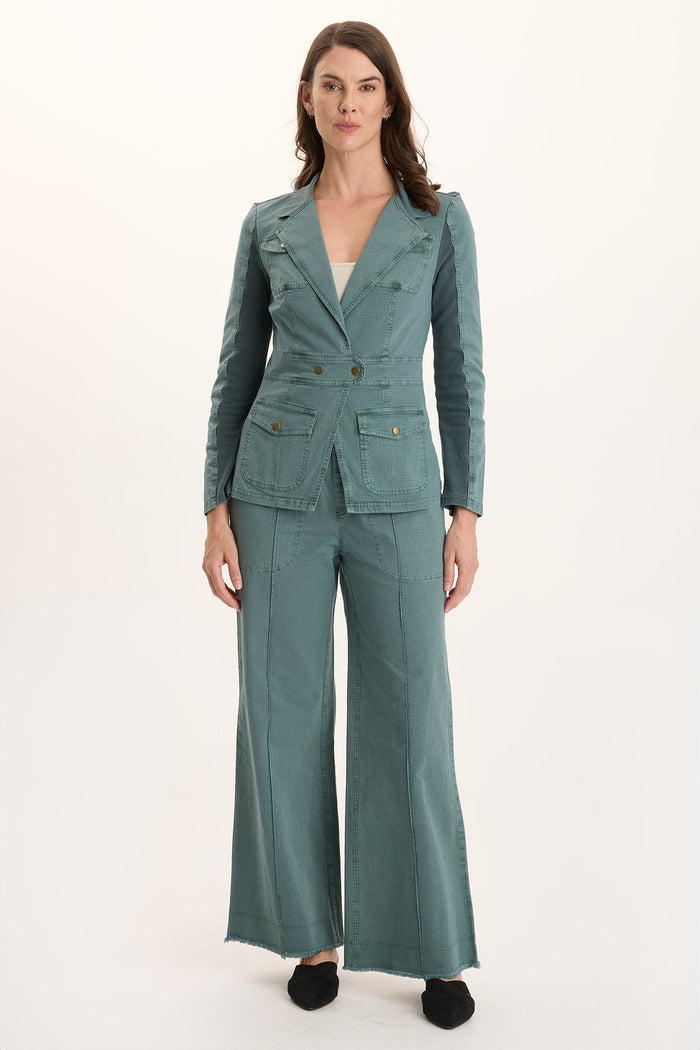 XCVI Lochlyn Structured Fitted Stretch Blazer Jacket