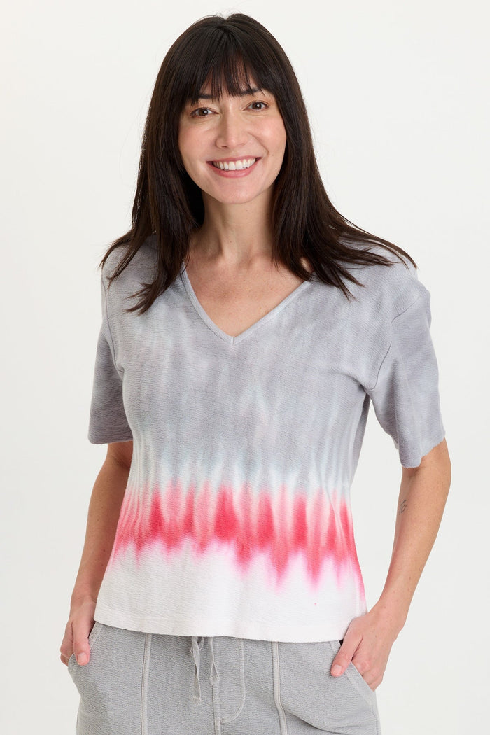 Wearables Lorn Crepe Knit V-Neck Tee