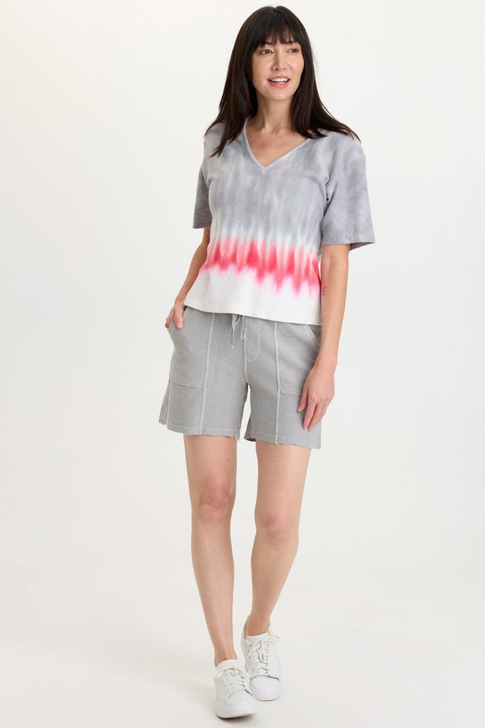 Wearables Lorn Crepe Knit V-Neck Tee