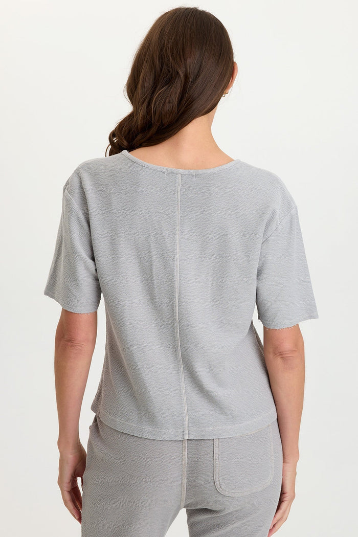 Wearables Lorn Crepe Knit V-Neck Tee
