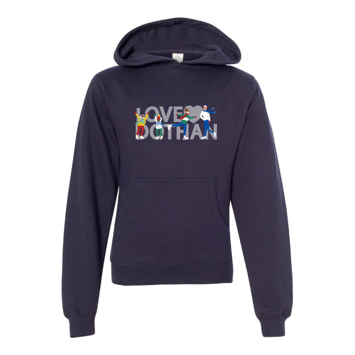 Love Dothan Skaters Youth Hooded Sweatshirt