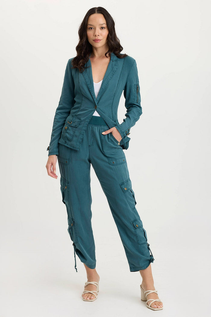 XCVI Levi Twill Tabbed Hem Cargo Pant