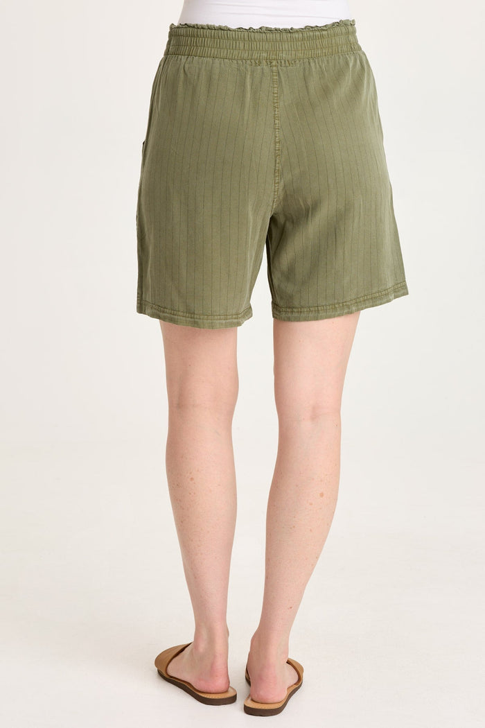 XCVI Lynn Embroidered Pinstripe Short