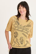 XCVI Macon Cotton Knit Short Sleeve Top