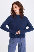 XCVI Madu Sweater-Knit High Neck Top