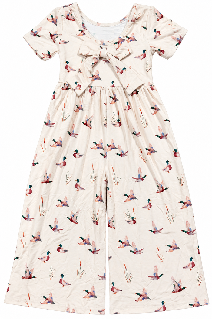 Mallard Bow Wide-Leg Jumpsuit