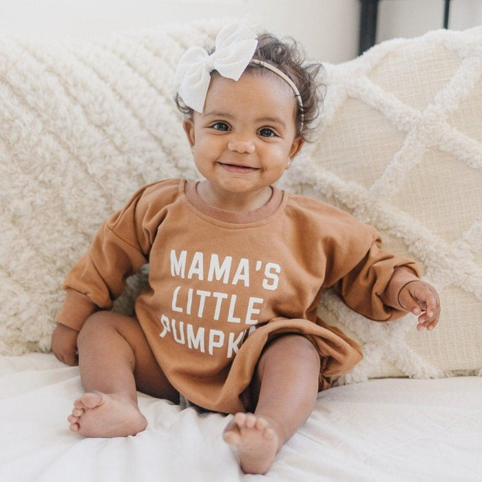 Mama's Little Pumpkin Sweatshirt or Sweatshirt Romper