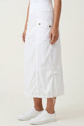 Wearables Marconi Cargo Cinch Bubble Hem Midi Skirt