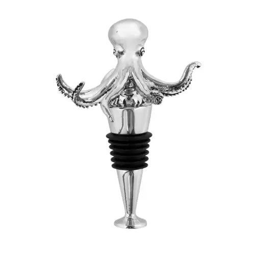 Metal Octopus Wine Bottle Stopper