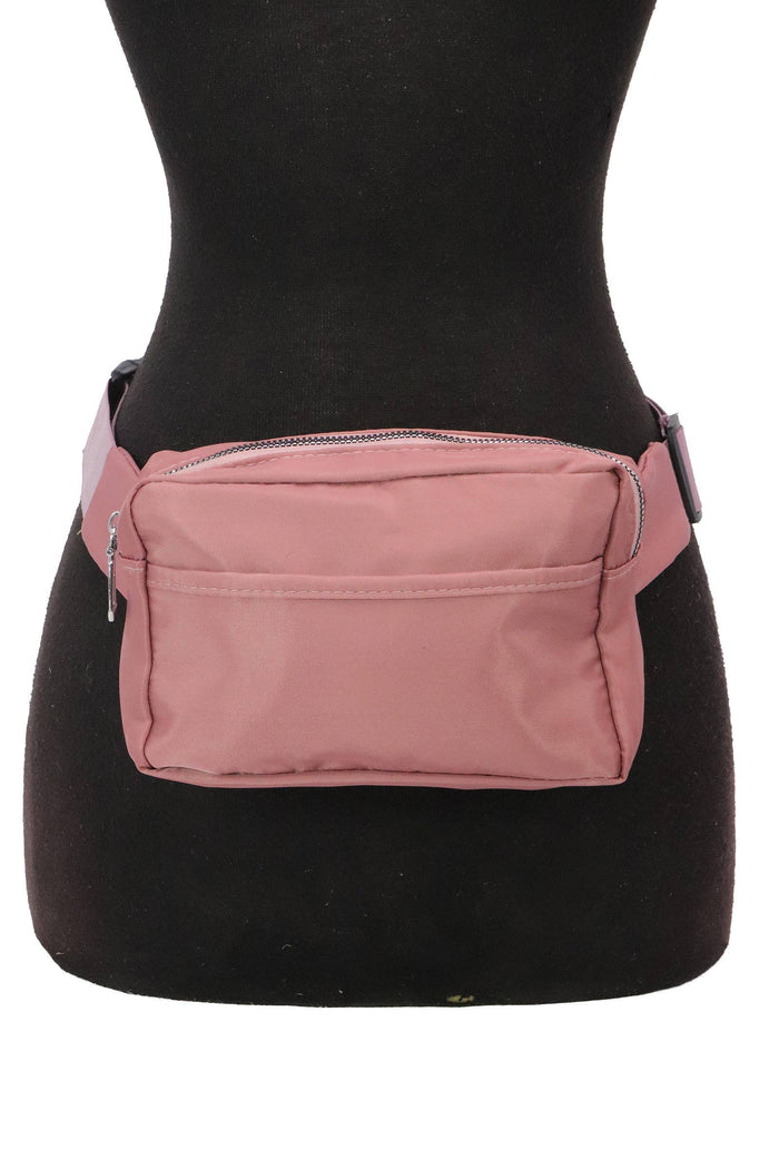 Minimal Matte Pastel Belt Bum Fanny Pack: ASSORTED / ONE SIZE