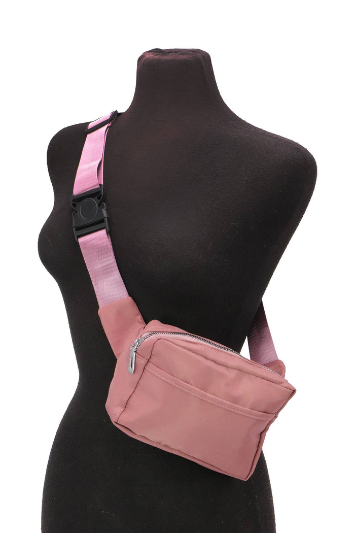Minimal Matte Pastel Belt Bum Fanny Pack: ASSORTED / ONE SIZE
