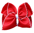 Moon Stitch Bow: 5 inch / Alligator Clip