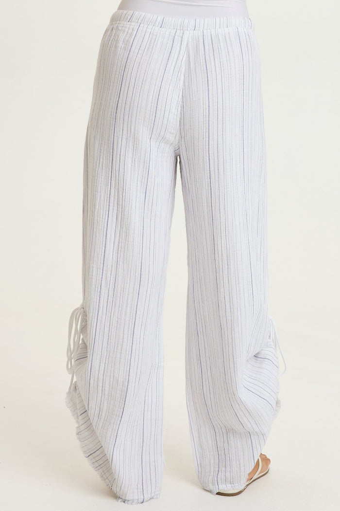 XCVI Muriel Stripe Gauze Wide-Leg Pant