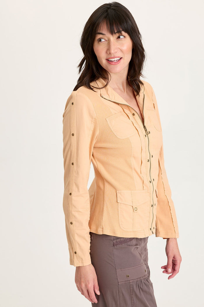 XCVI Murphy Poplin Fitted Zip-Up Jacket